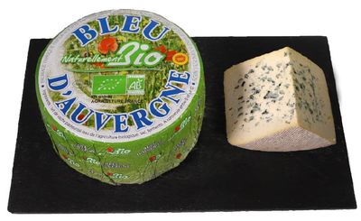 Bleu d'auvergne AOP "naturellement bio" 2.5kg, vendu en gros par Auclair Négoce