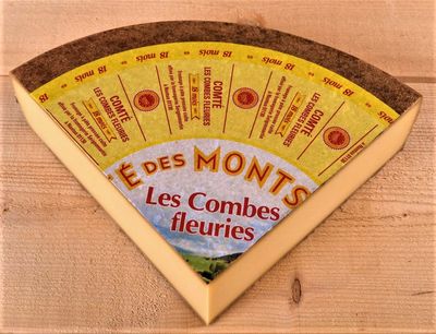 Comté AOP 18 mois Combe Fleurie Jaun 2X 1/8 4.75kg, vendu en gros par Auclair Négoce