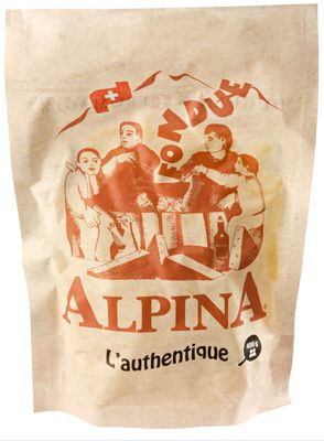 Fondue Alpina 400 g Vacherin & Gruyere AOP, vendu en gros par Auclair Négoce