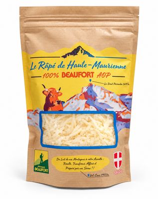 Fondue Râpé de Haute Maurienne, 100% Beaufort 400g, vendu en gros par Auclair Négoce