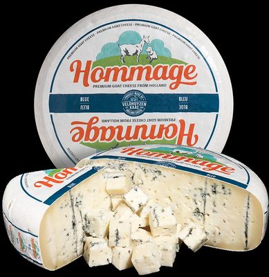 Gouda de chèvre au bleu 3.5kg, vendu en gros par Auclair Négoce