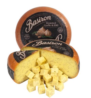 Gouda à l'ail rôti et aneth 4.5kg, vendu en gros par Auclair Négoce