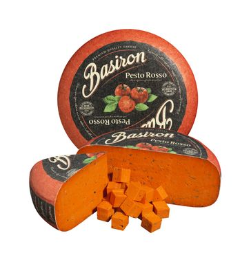 Gouda Pesto Rouge 5kg, vendu en gros par Auclair Négoce