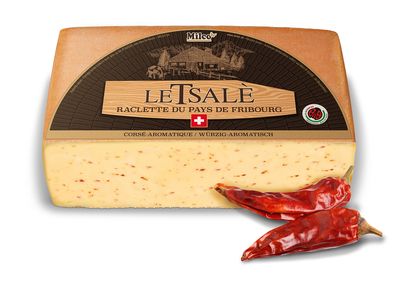 Raclette Suisse carrée Tsalè piment fumé 6.5kg, vendu en gros par Auclair Négoce