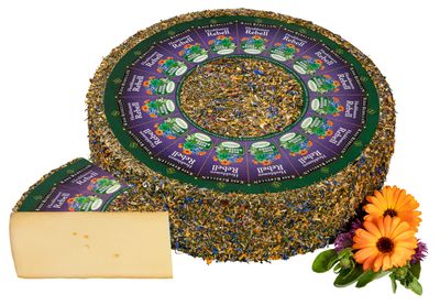 Tomme aux fleurs, lait de foin, 6kg, vendu en gros par Auclair Négoce