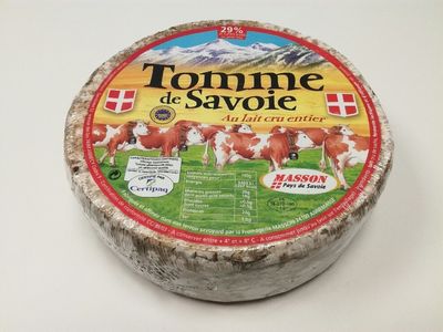 Tomme de Savoie 29% IGP Masson 1.7kg, vendu en gros par Auclair Négoce